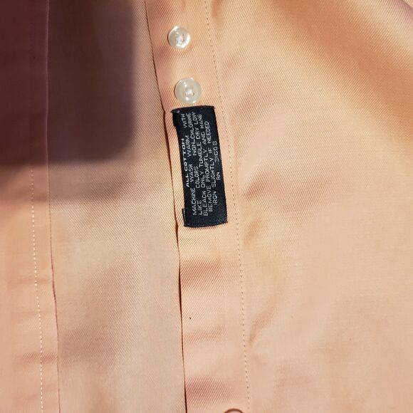 Jos A Banks Orange Men's Button Down Shirt Sz M - Picture 5 of 5